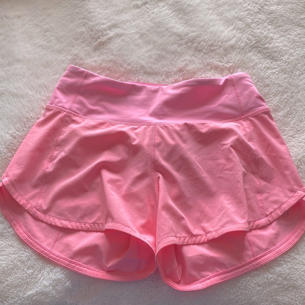 BUBBLEGUM PINK LULULEMON SHORTS!! RARE!!